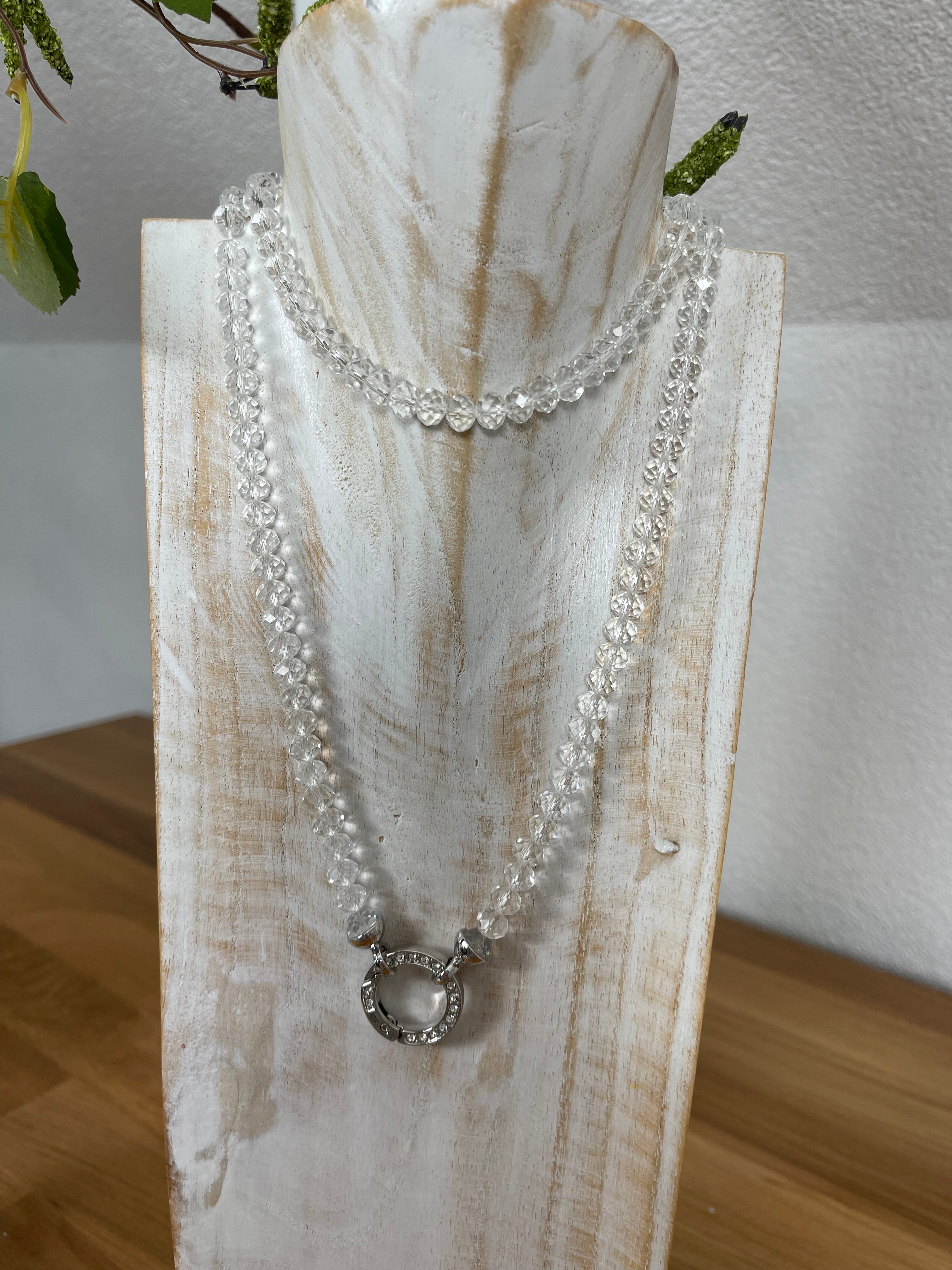 Vario - Perlen - Kette ca. 80 cm verschiedene Farben