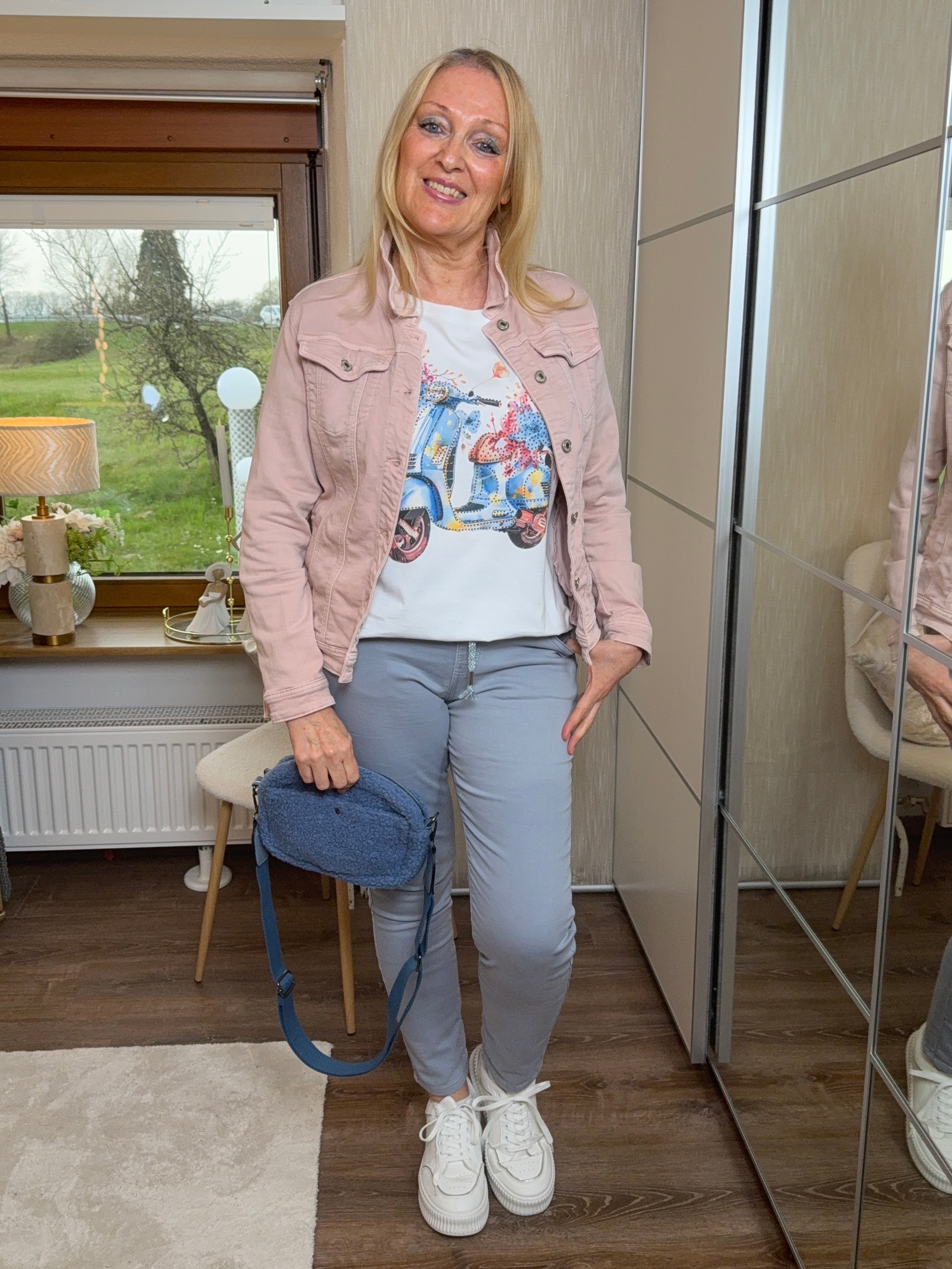 Tolle Jeansjacke Einheitsgröße Gr. 38 - 42 in rosa