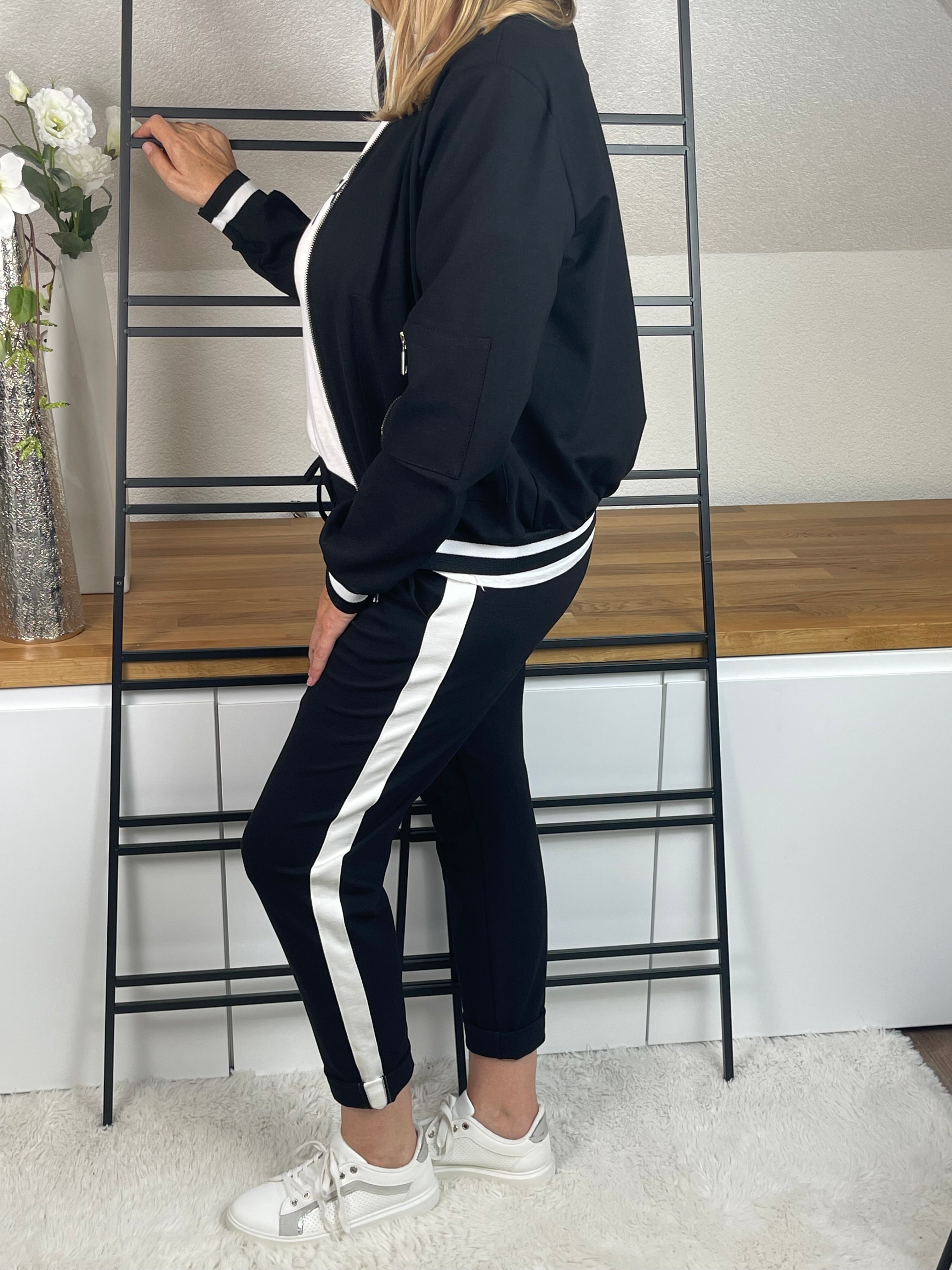 Damen - Jogpant passend zum Hosenanzug „Tessa“ in schwarz