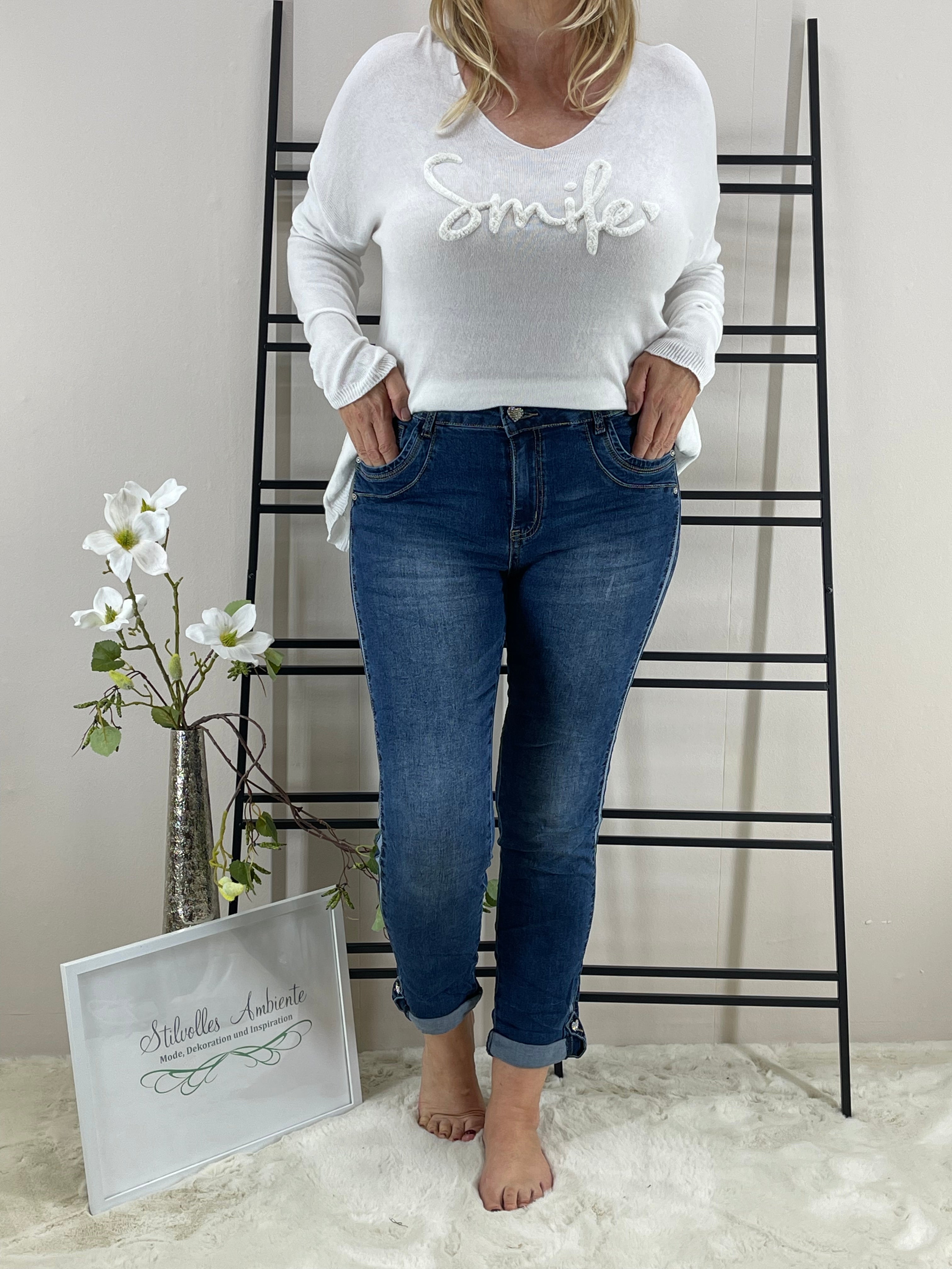 !!!!KEINE RETOURE MÖGLICH!!!! 
Jeans „Allegra“ mit  „Herz“ Gr. 36 - 44