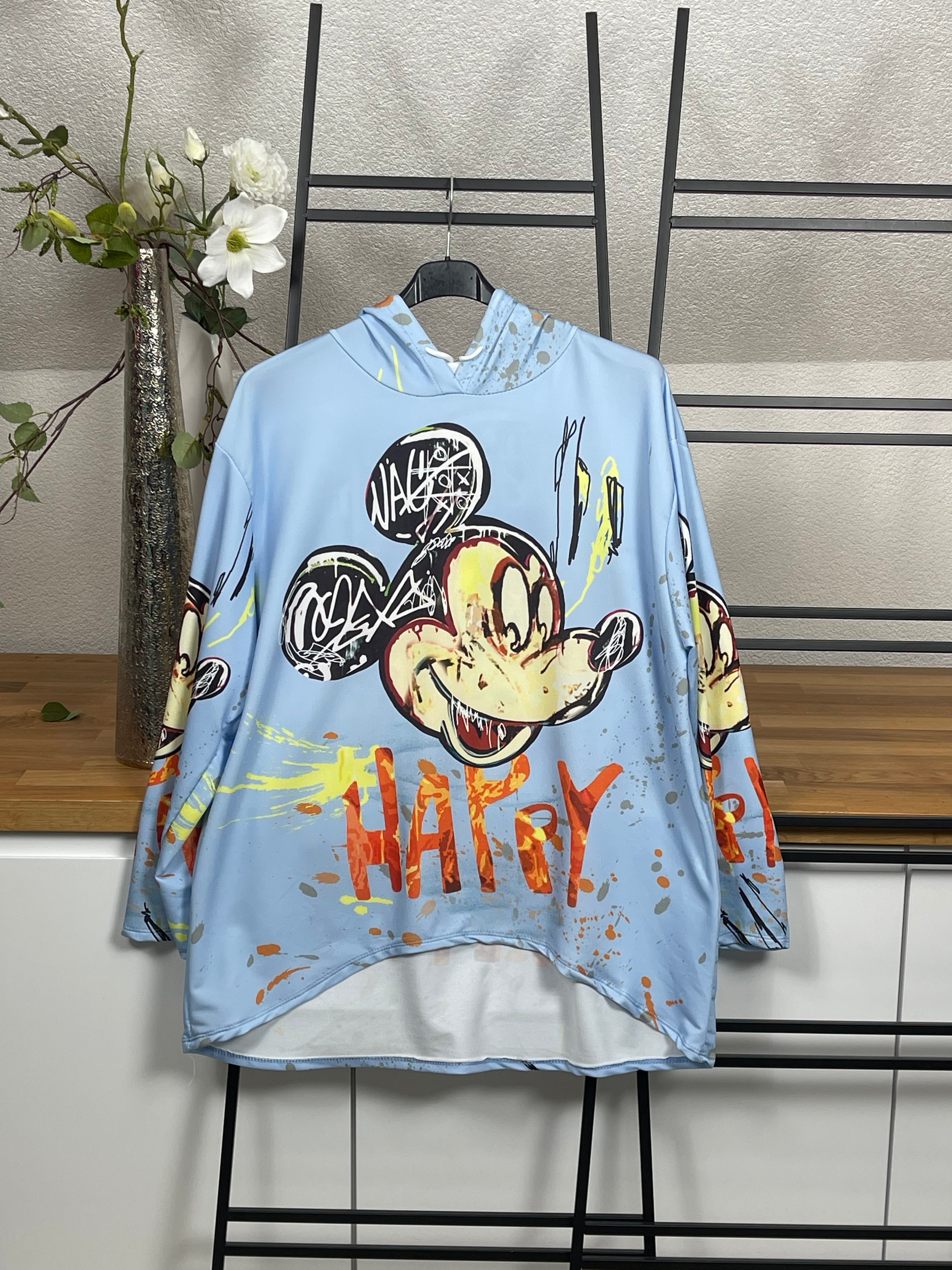 !!!!KEINE RETOURE MÖGLICH !!!!Damen - Hoodie „Mickey“ Einheitsgrösse Gr. 38 - 44 in 2 Farben