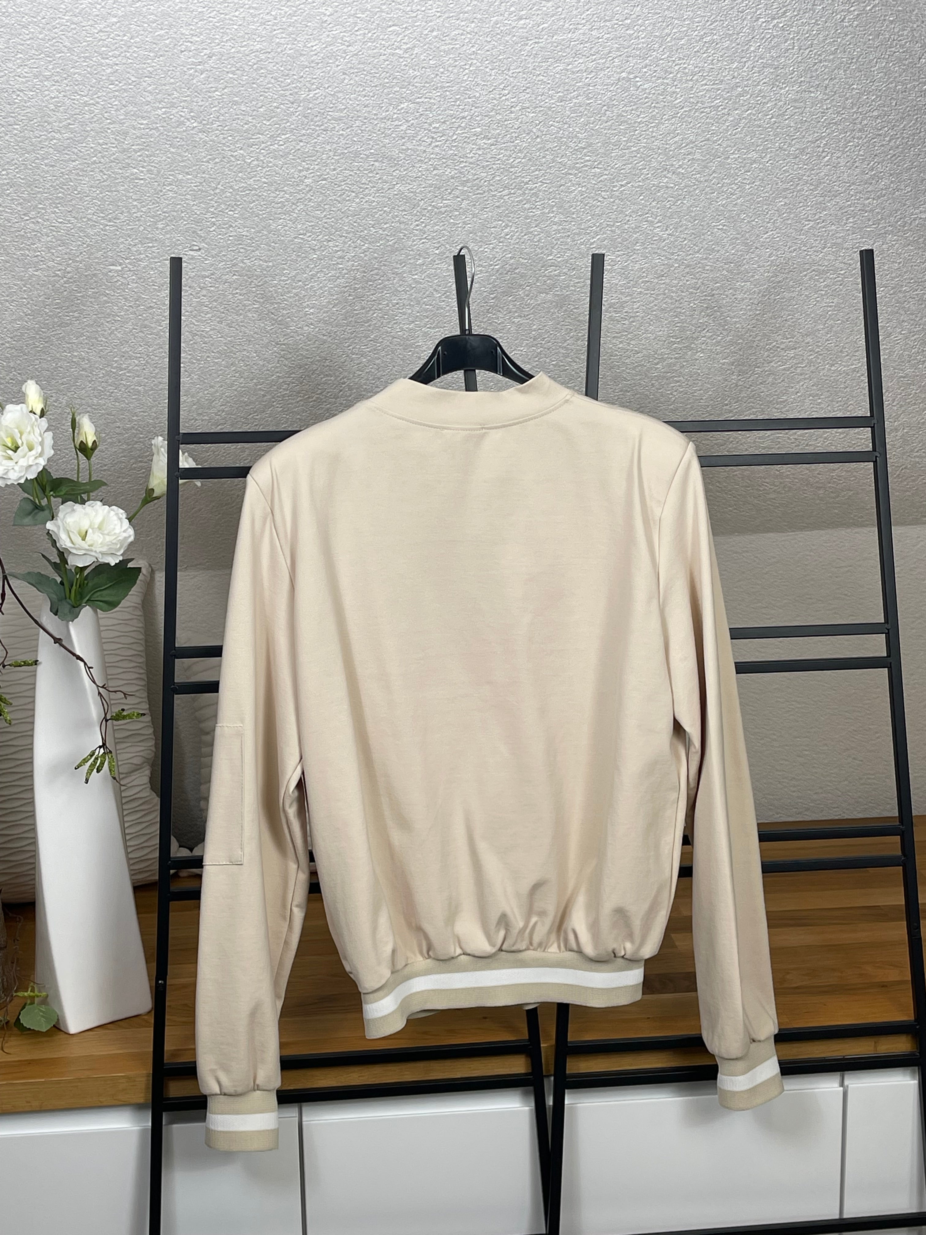 Eleganter hochwertiger Damen - Blouson Gr. 36 - 44 in hellbeige