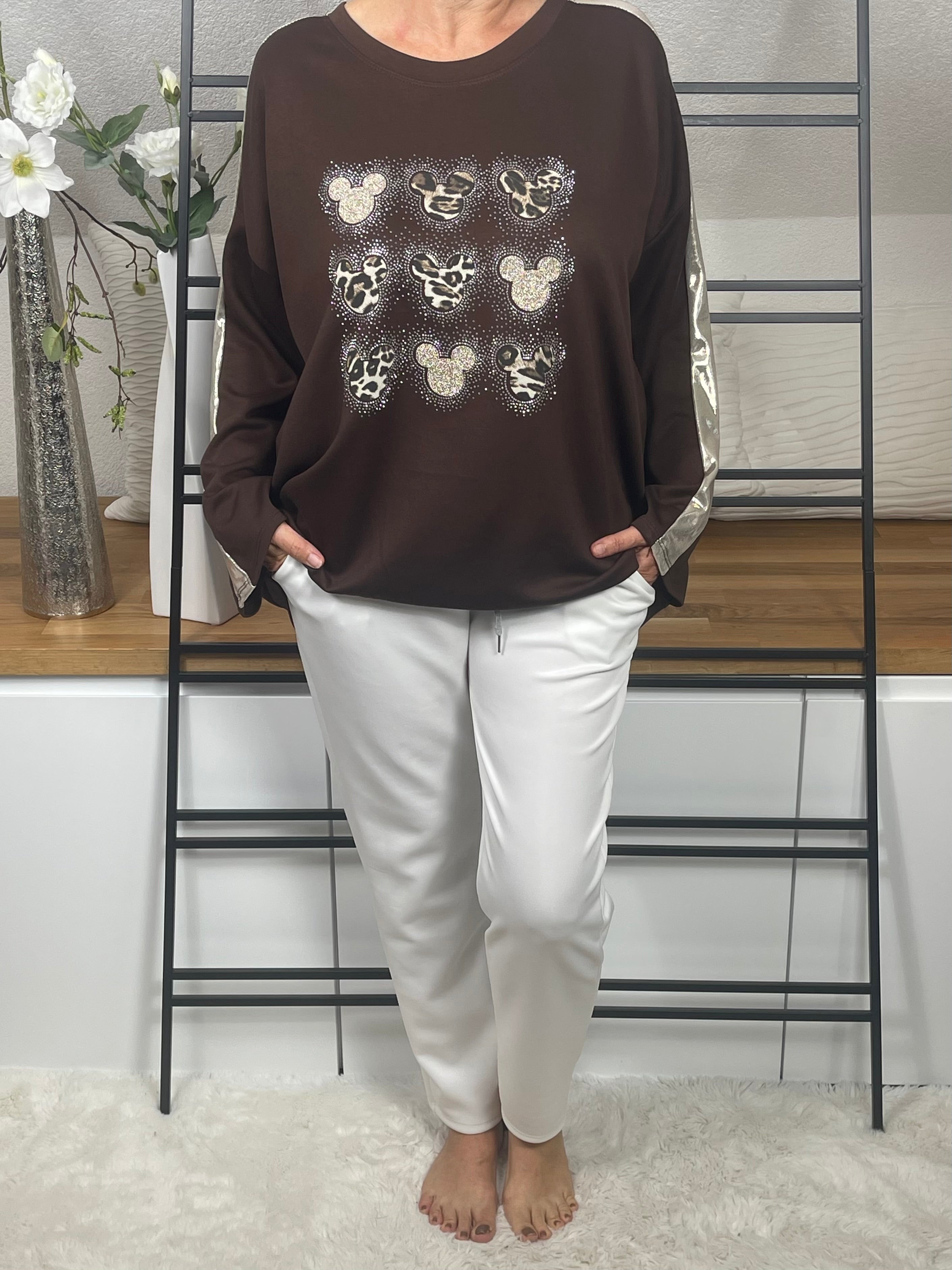 Damen -Pullover „Mickey Mouse“ Einheitsgrösse Gr. 42 - 46 in 6 Farben