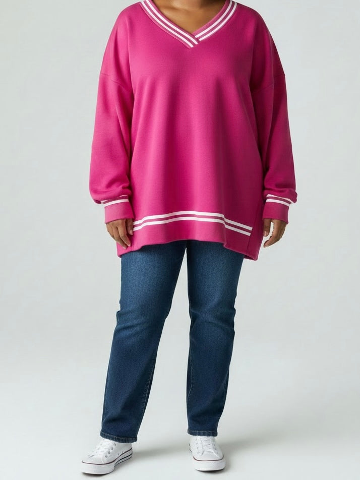 V-Pullover „Fluffi“ in 2 Farben