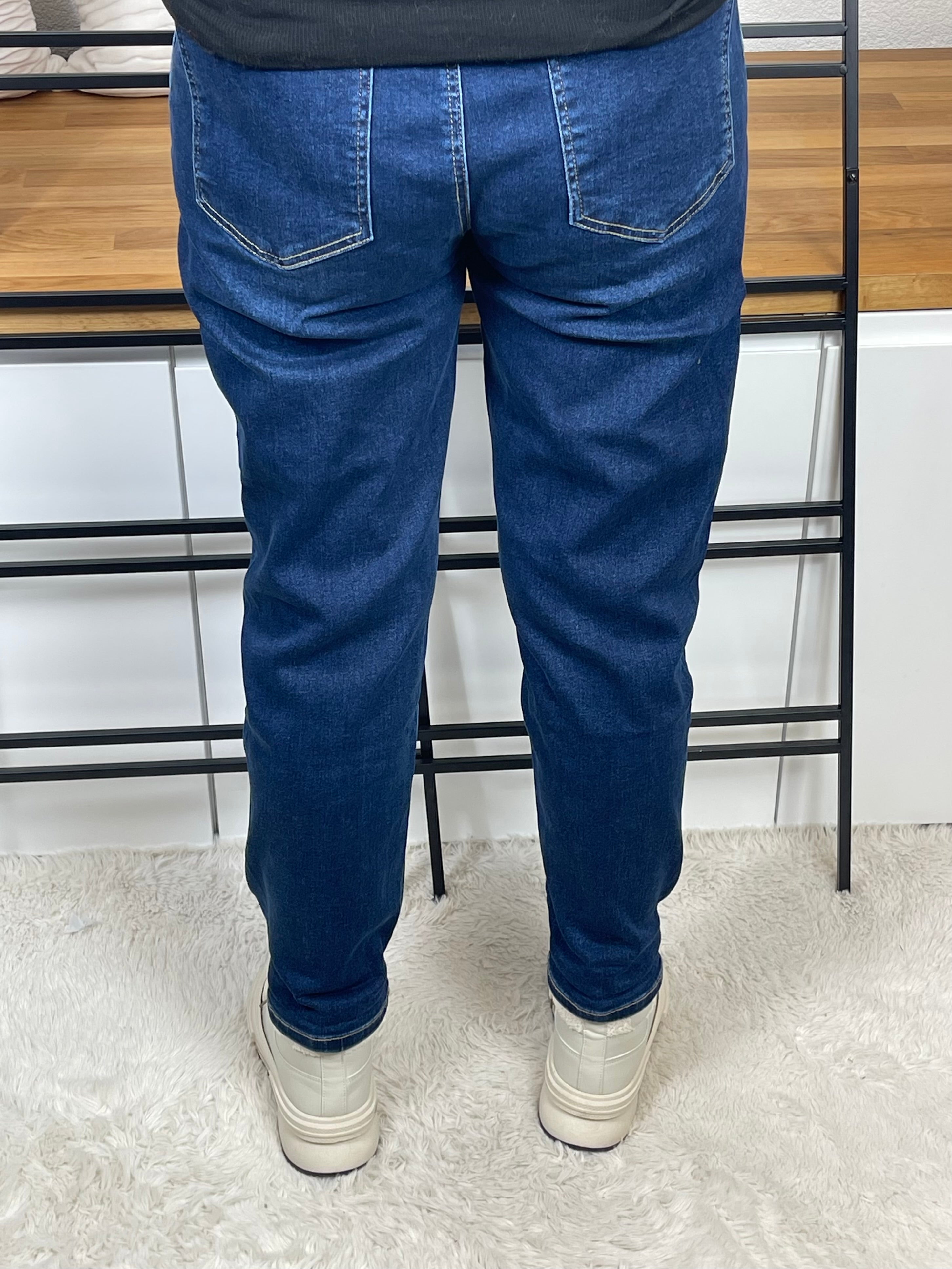 !!!Fällt sehr groß aus!!!        Schicke Damen - Jeans - Jogpant mit toller Kordel Größe 42 - 52 in blau