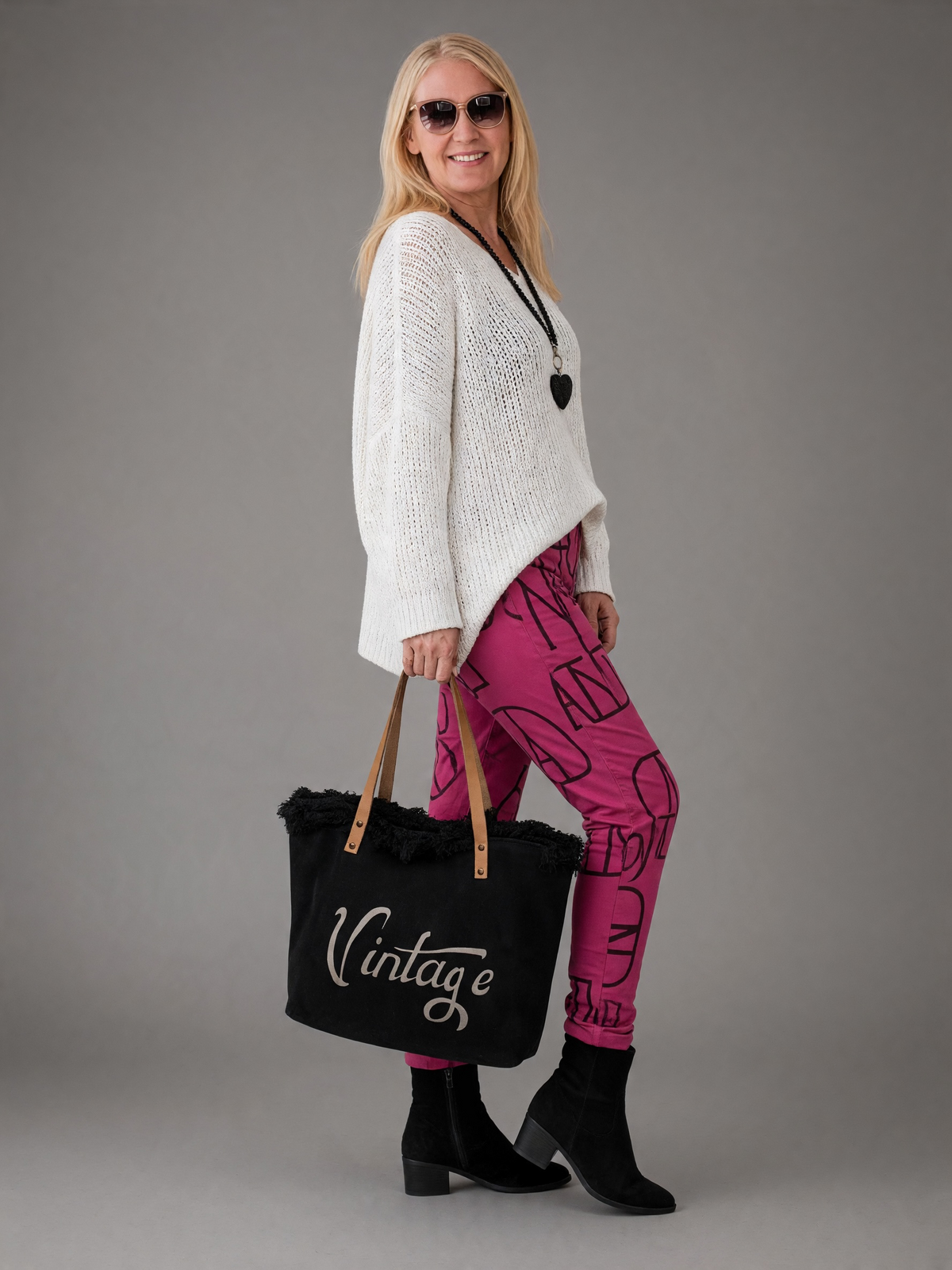 Jogpant „Letter“ in pink
