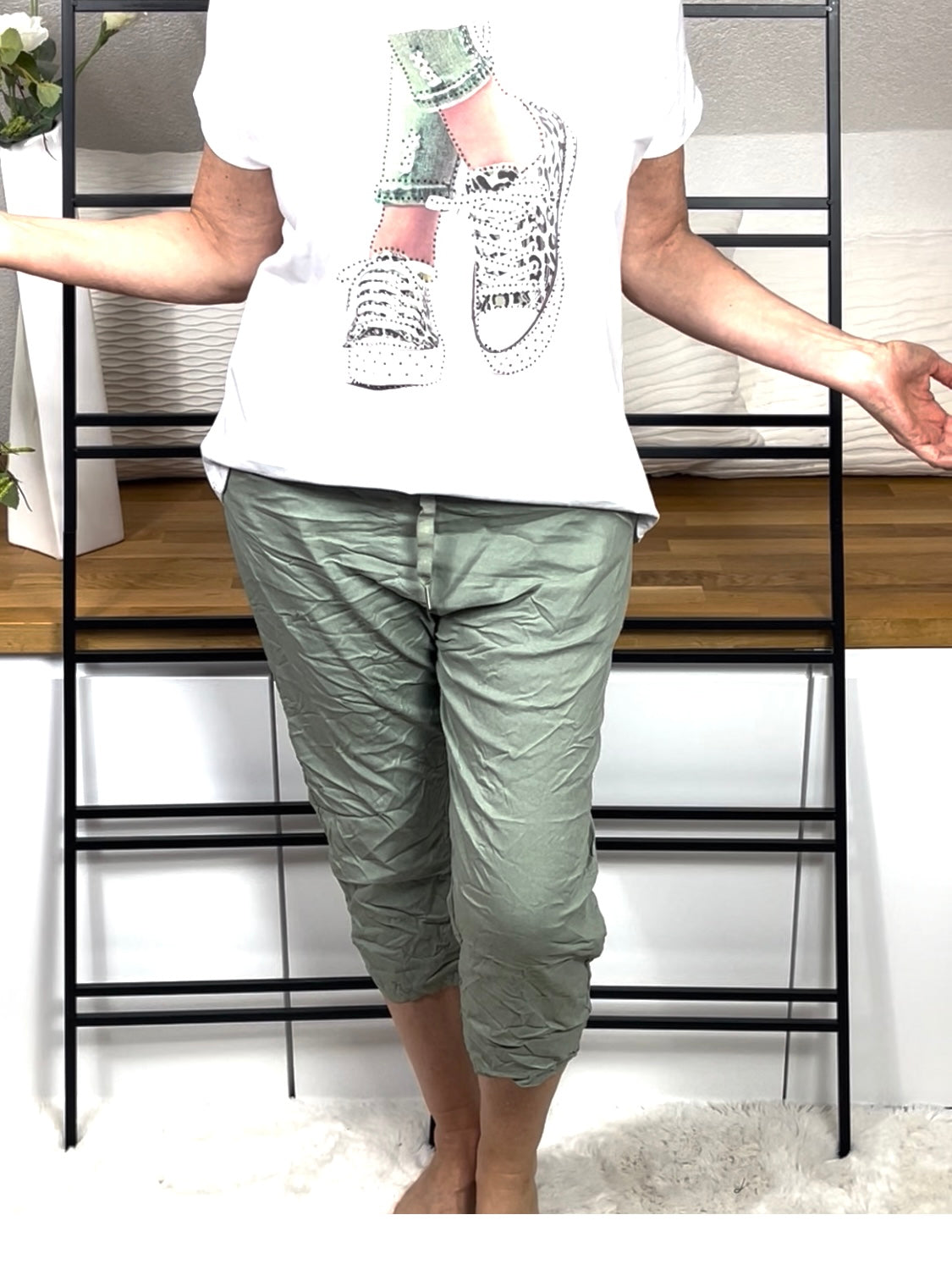 !!!!KEINE RETOURE MÖGLICH!!!! Damen 3/4 Jogpant „Summer“ Einheitsgrösse Gr. 42 - 48+in 6 Farben