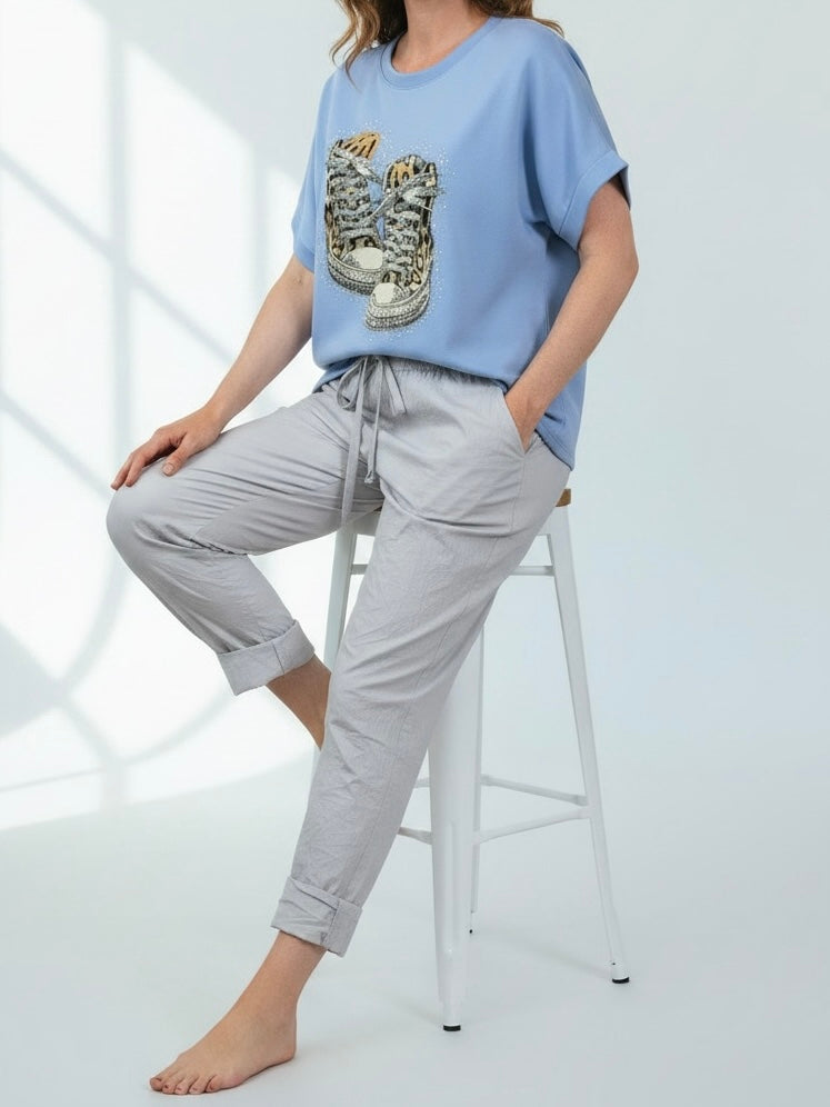 Glam „Fluffi“ Shirt in Sweat-Qualität in 3 Farben