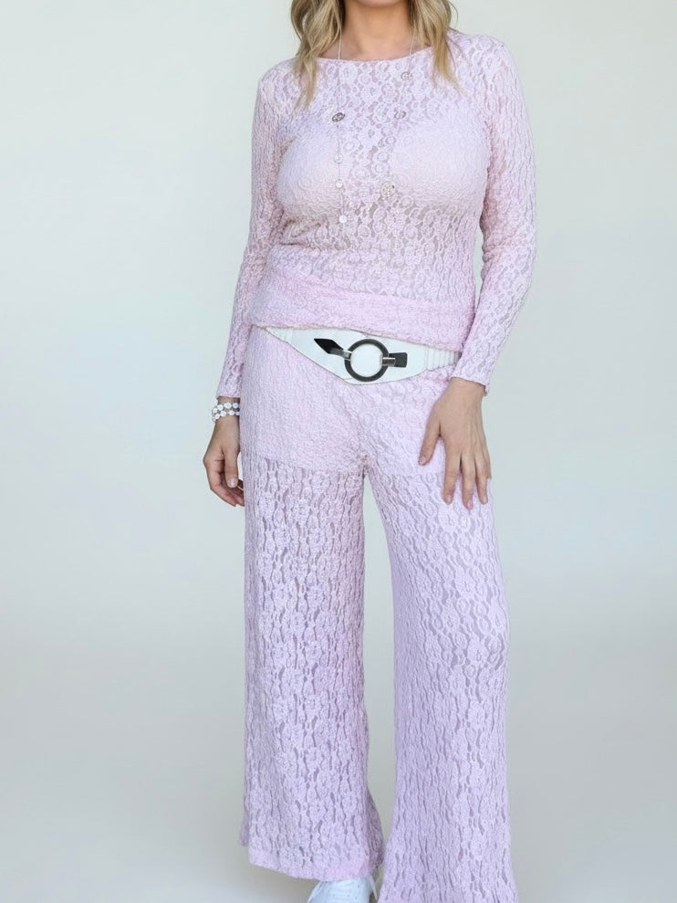 Elegantes Shirt aus „Allover - Spitze“ in 3 Farben