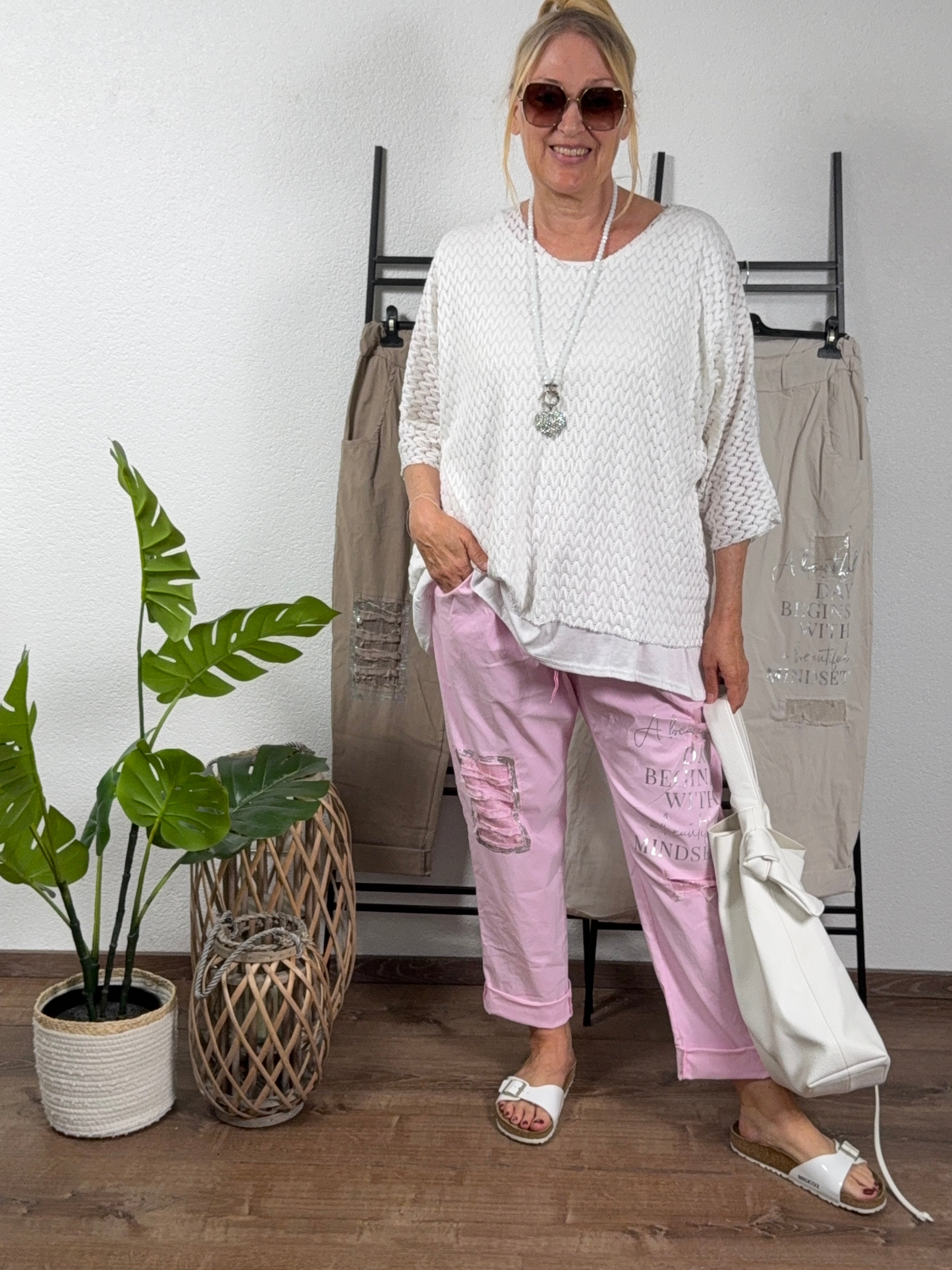 Jogpant „Glamour“ Einheitsgröße Gr. 42 - 50 in 3 Farben
