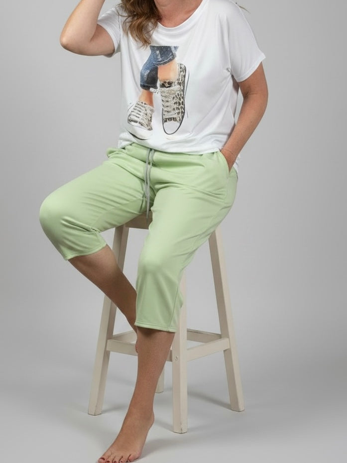 T-Shirt „Sneaker" mit Glitzer und Pailletten in 3 Farben