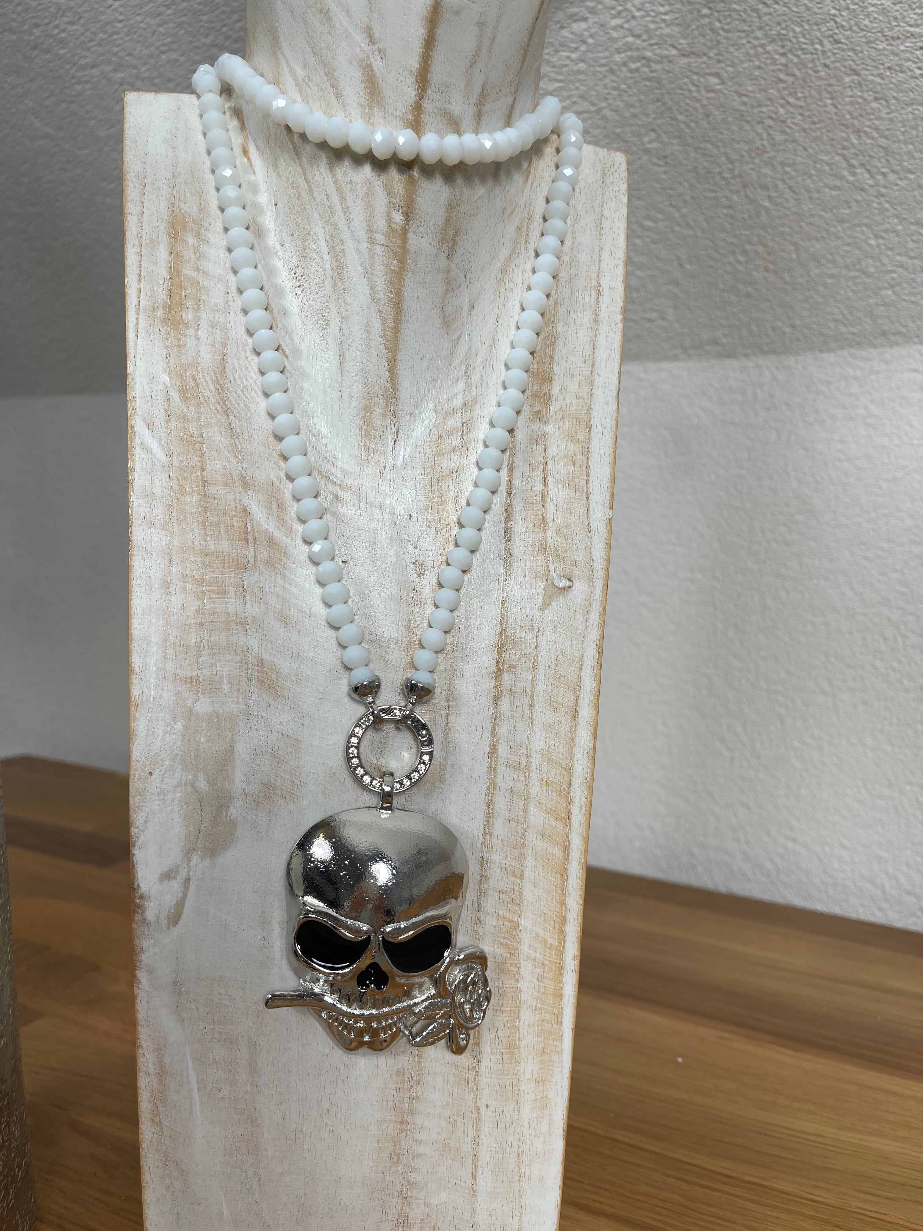 Vario - Perlen - Kette ca. 80 cm verschiedene Farben