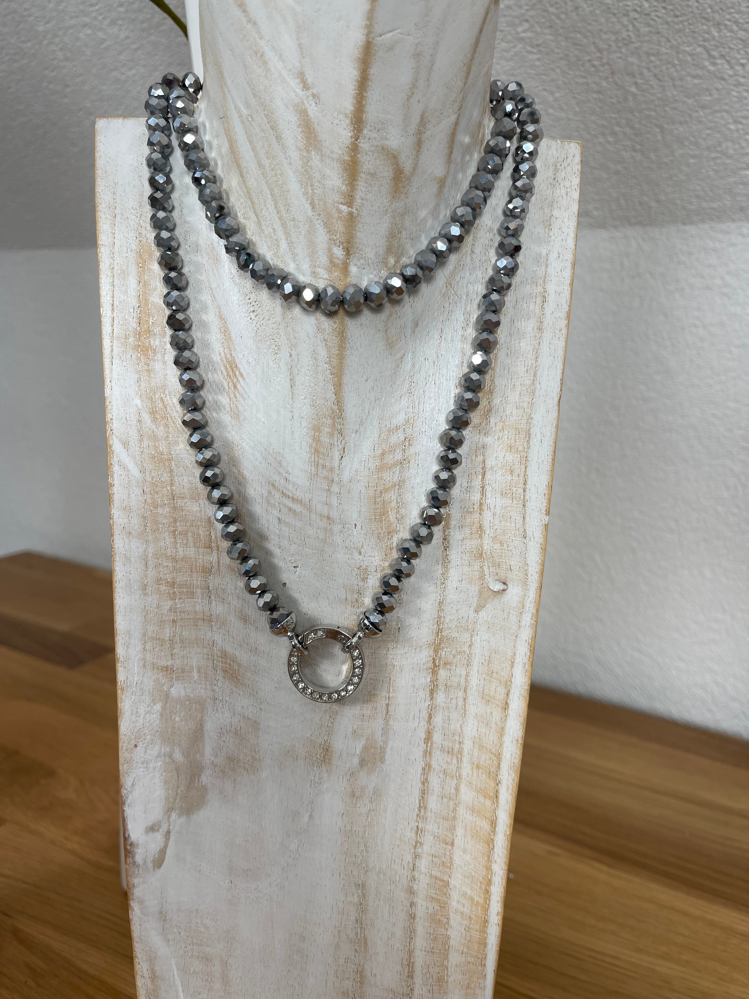 Vario - Perlen - Kette ca. 80 cm verschiedene Farben