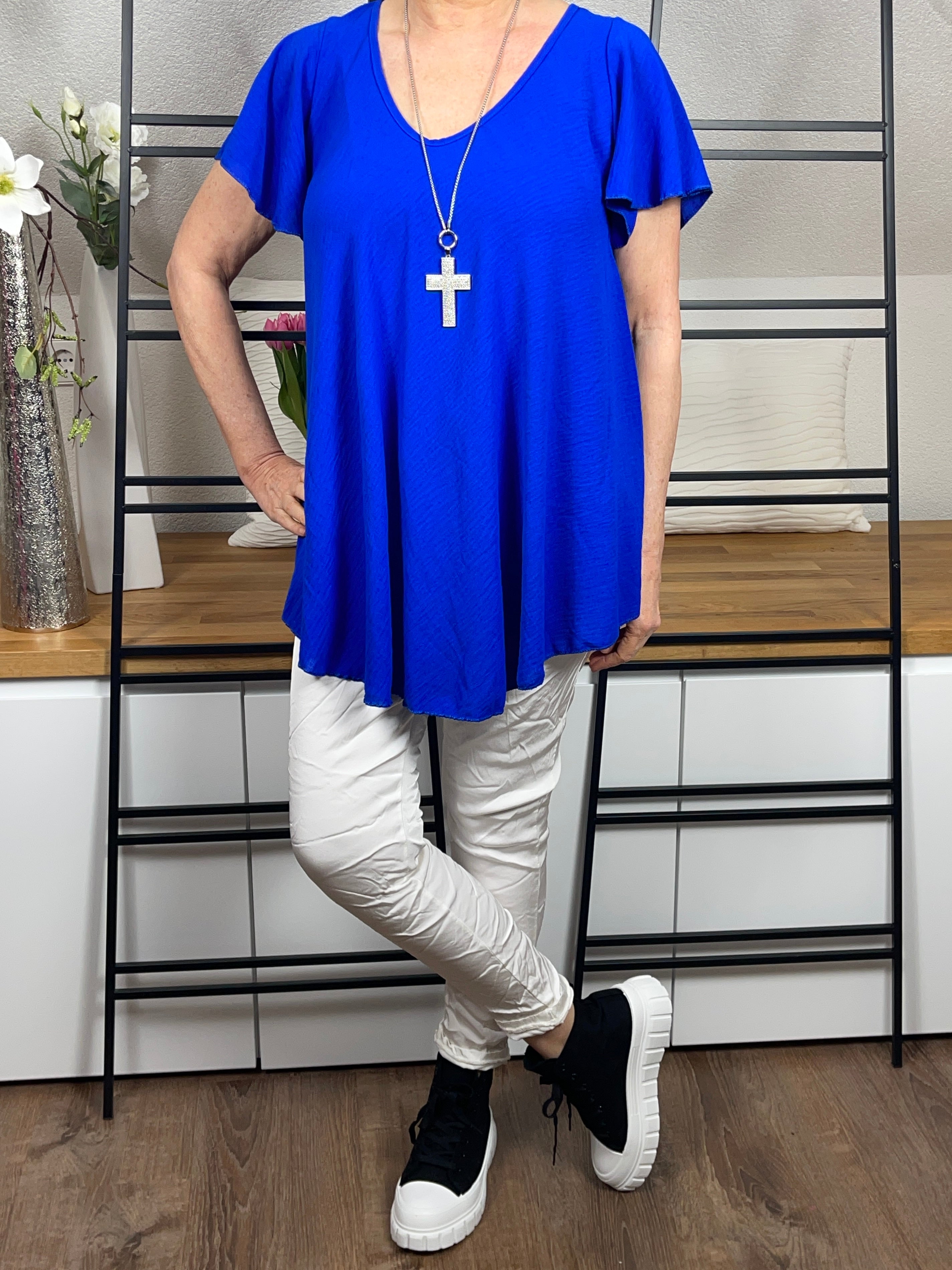 !!!!KEINE RETOURE MÖGLICH!!!! Damen - T - Shirt in leichter A Form Einheitsgrösse Gr. 38 - 44 in 3 Farben