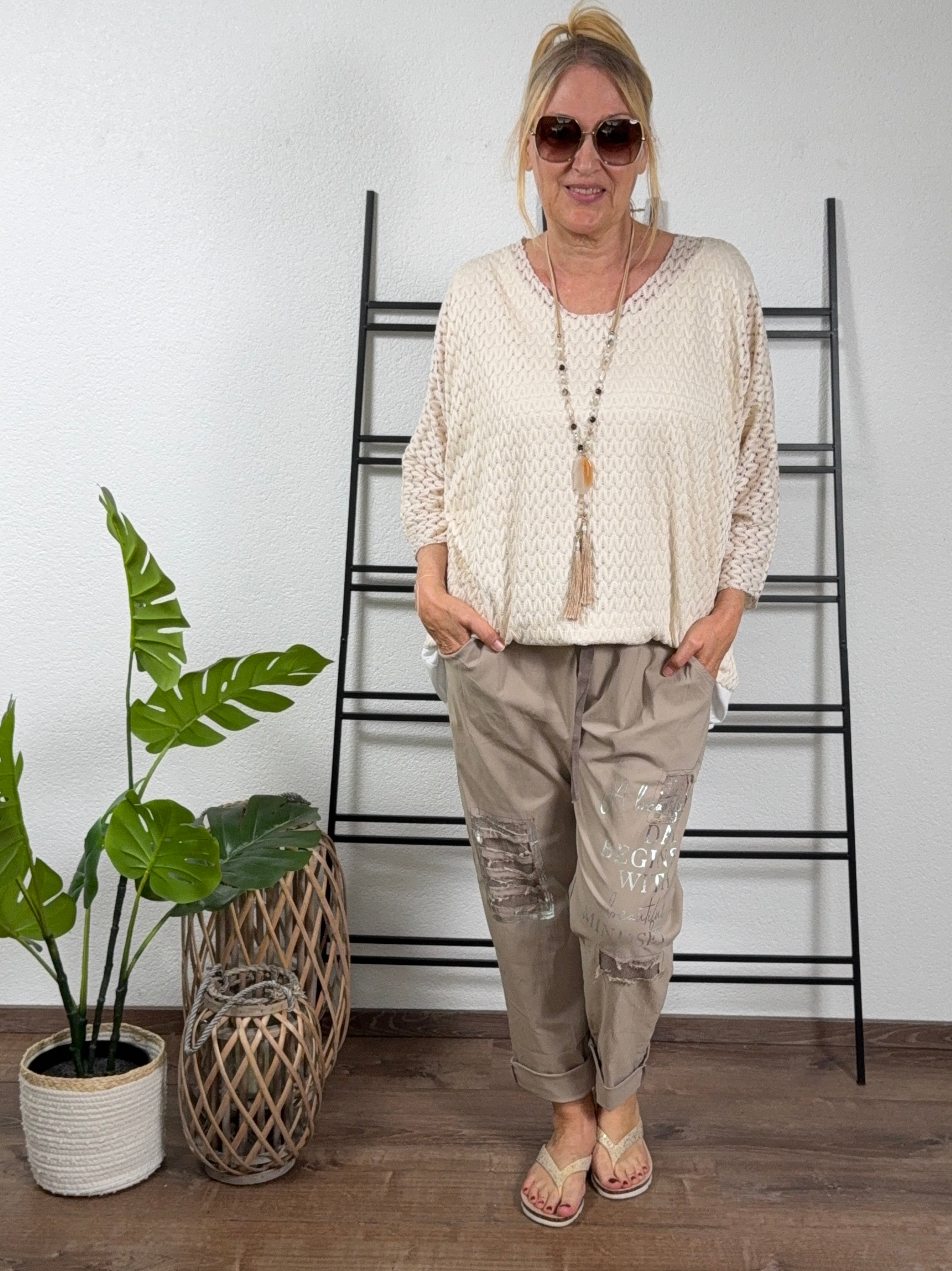 Jogpant „Glamour“ Einheitsgröße Gr. 42 - 50 in 3 Farben