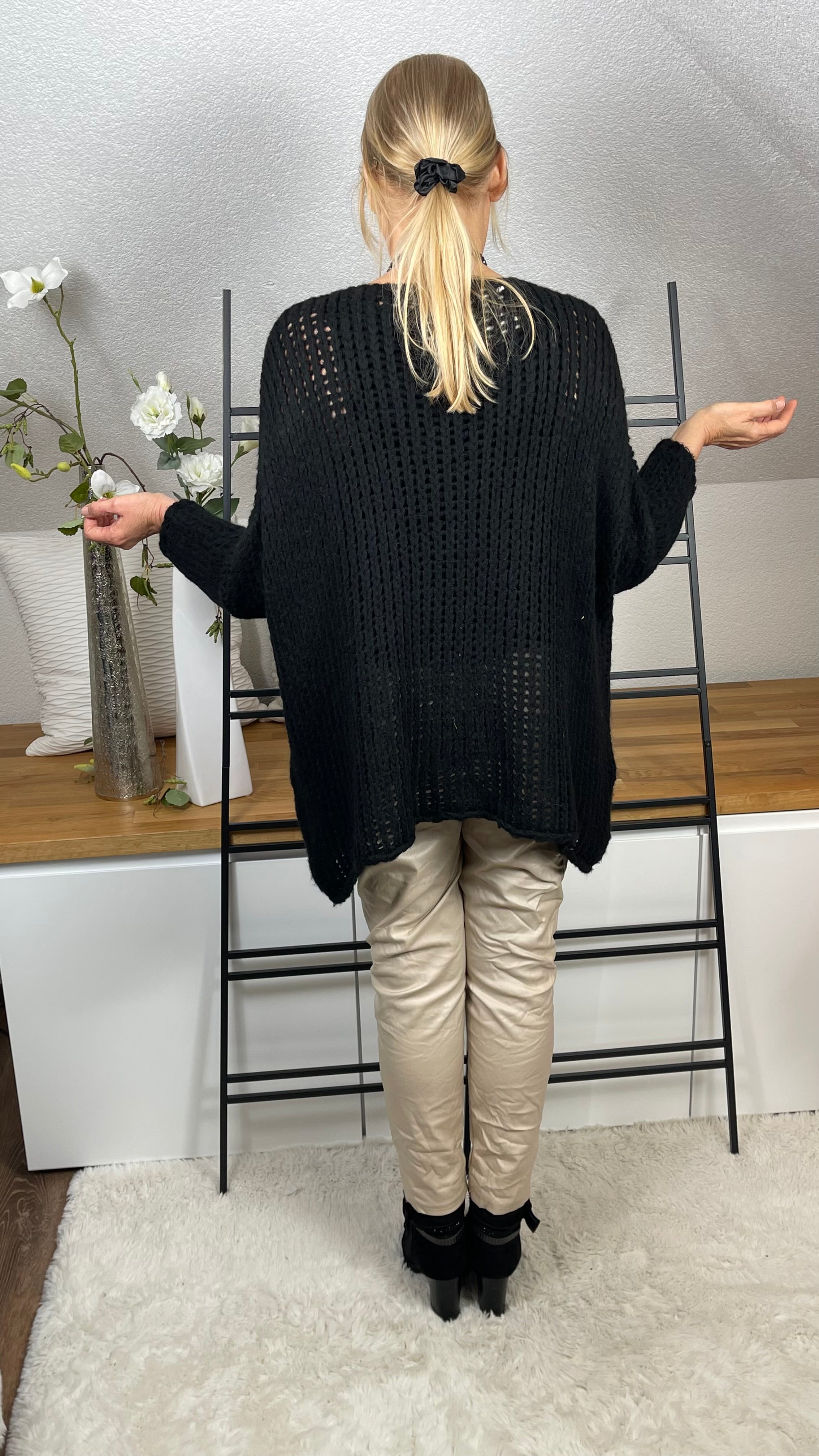 Damen - Pullover „Flauschi“ Einheitsgrösse Gr. 38 - 48 + in vielen Farben