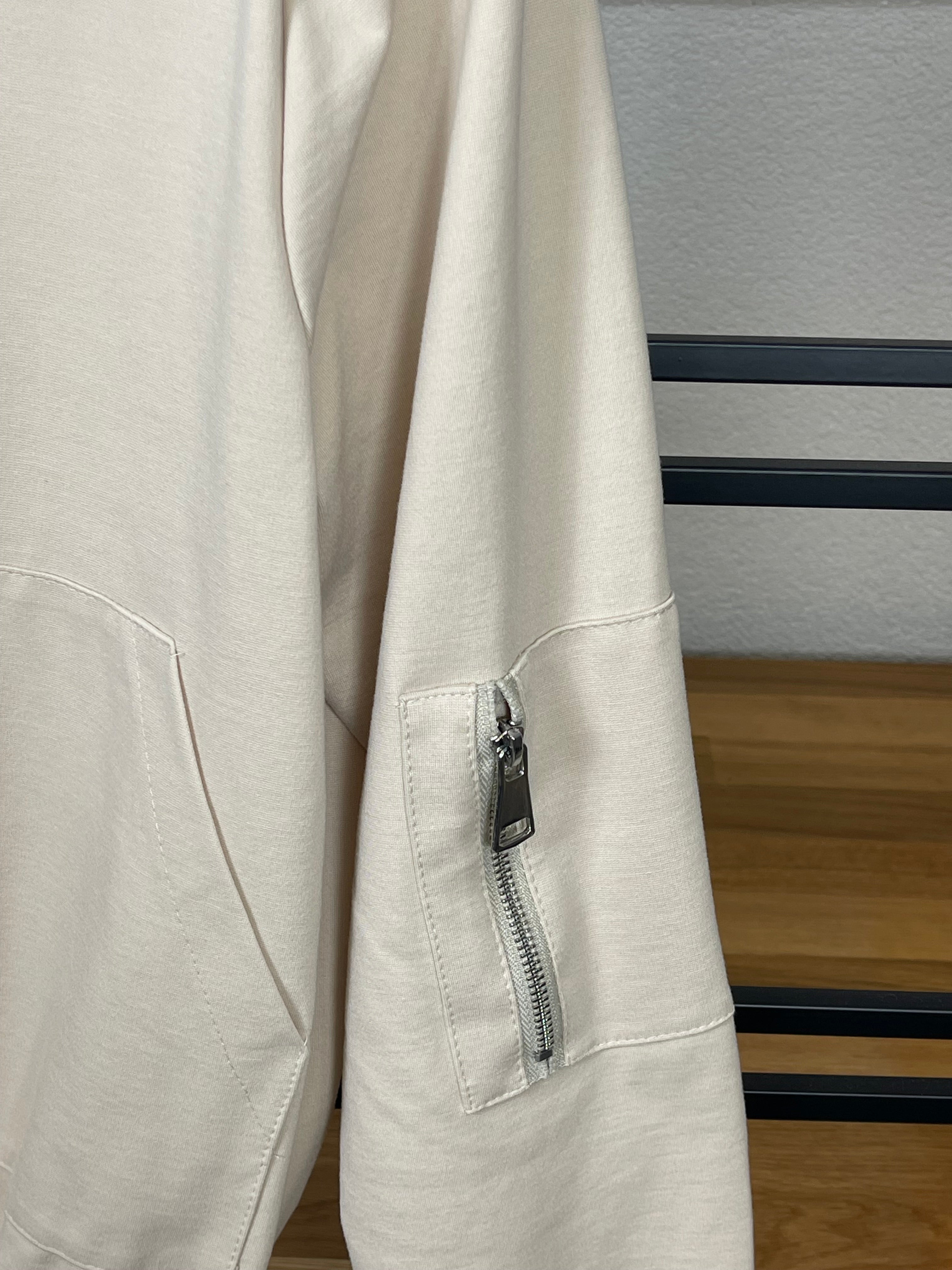 Eleganter hochwertiger Damen - Blouson Gr. 36 - 44 in hellbeige