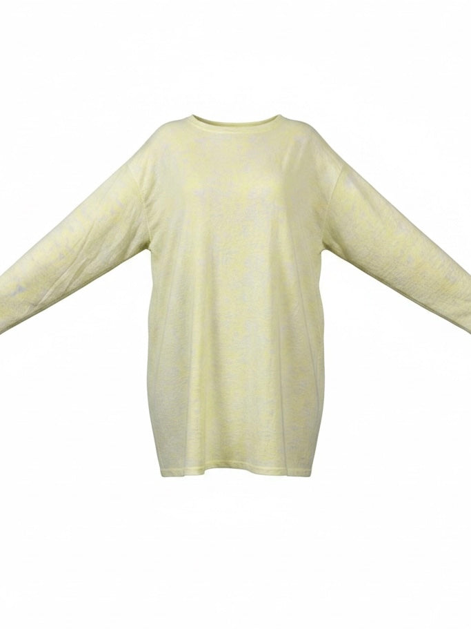 Long - Shirt „Sneaker“ in vanille