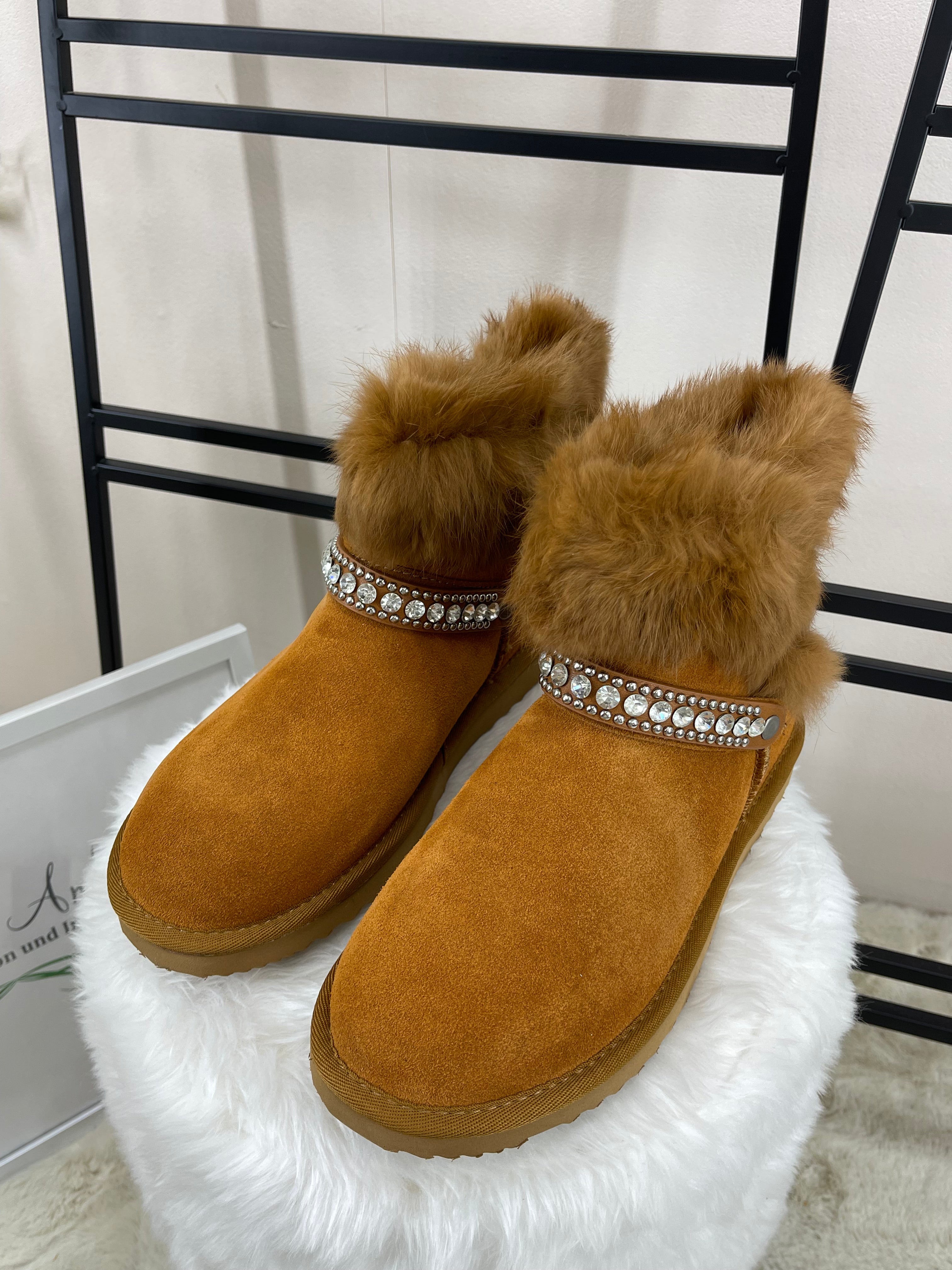 Damen Stiefelette „Echtleder“ Gr. 36 - 41