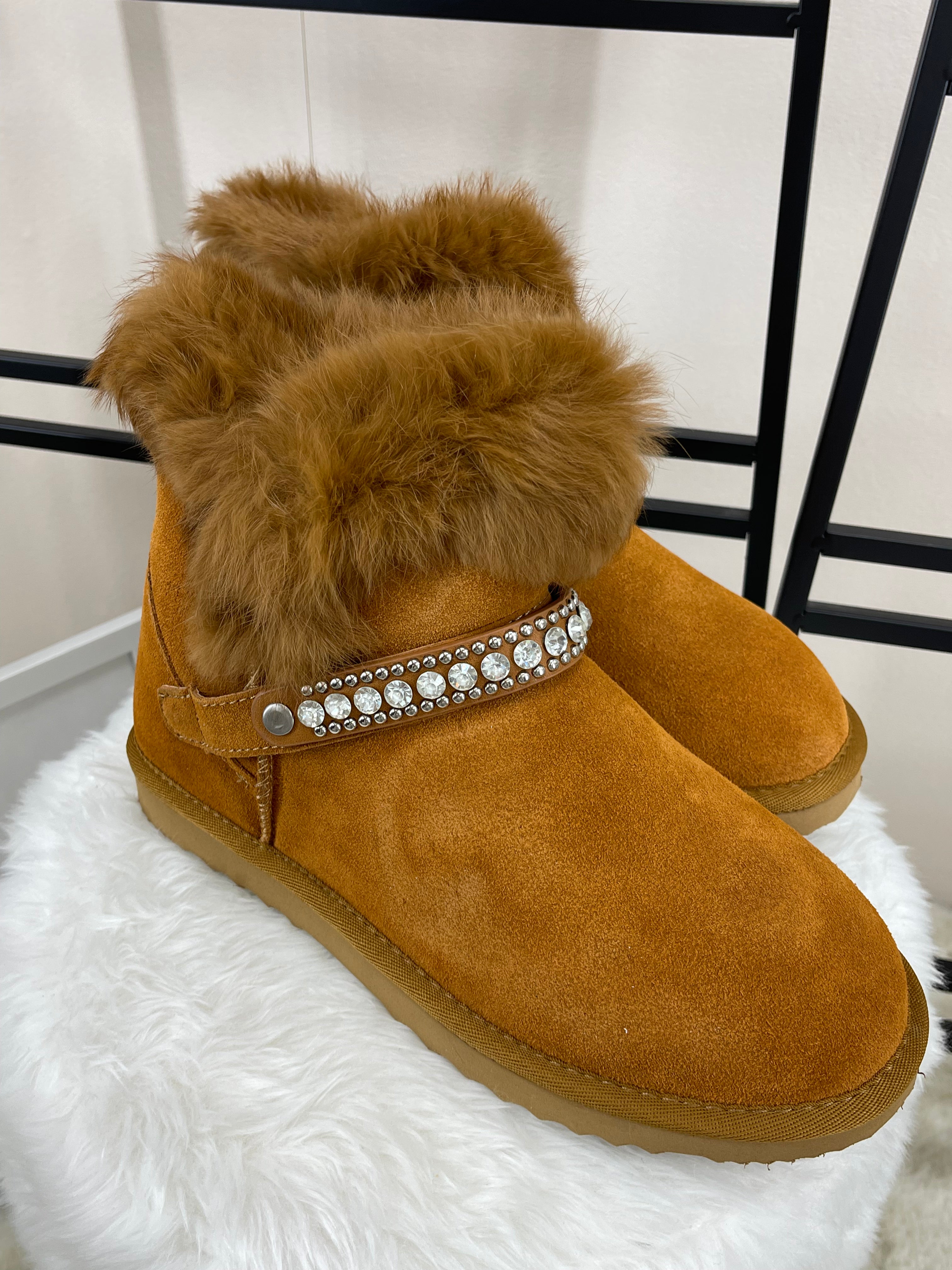 Damen Stiefelette „Echtleder“ Gr. 36 - 41