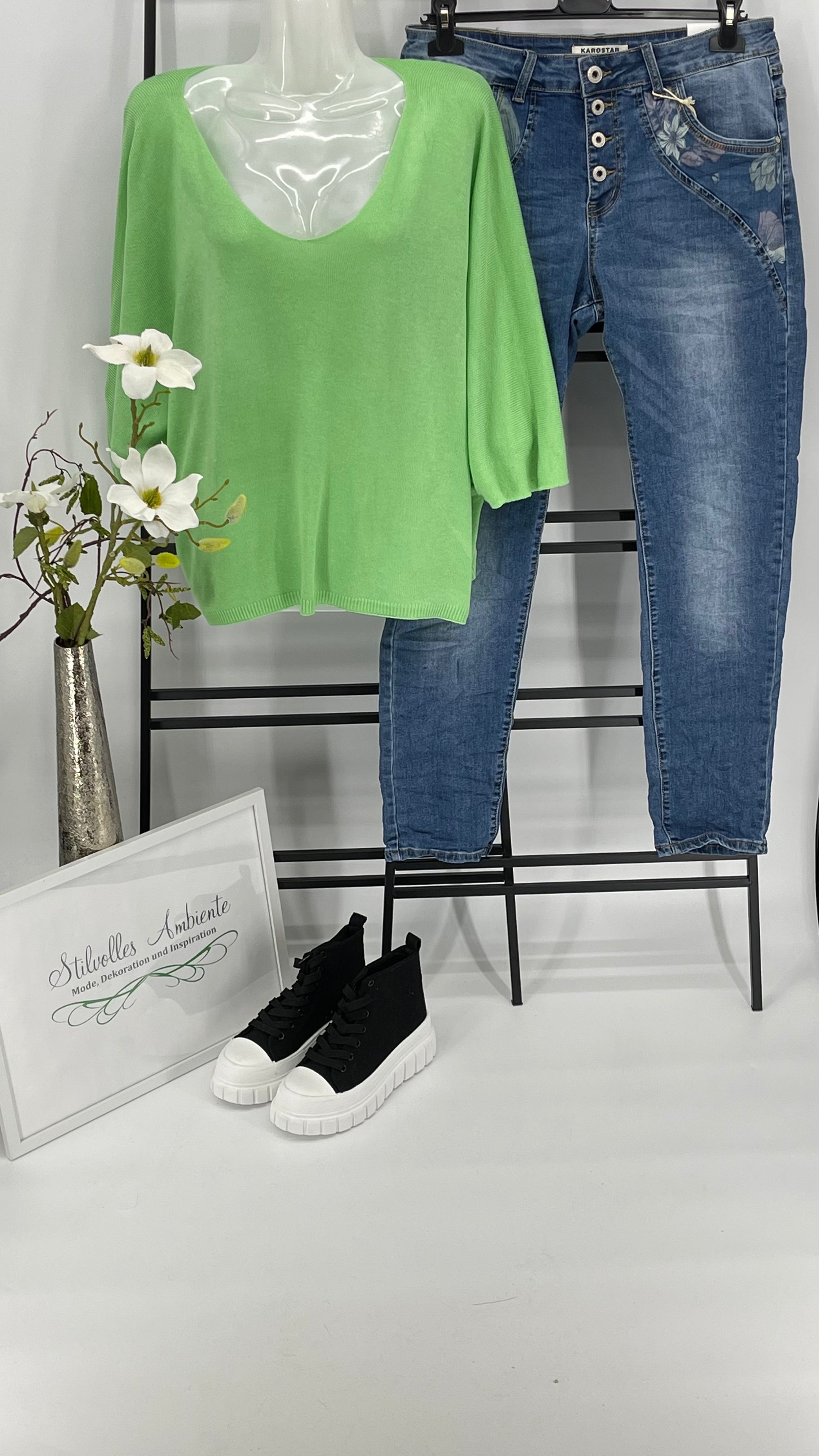 !!!!KEINE RETOURE MÖGLICH!!!! 
Shirt “Feinstrick“  Einheitsgrösse Gr. 36 - 42 in 3 Farben