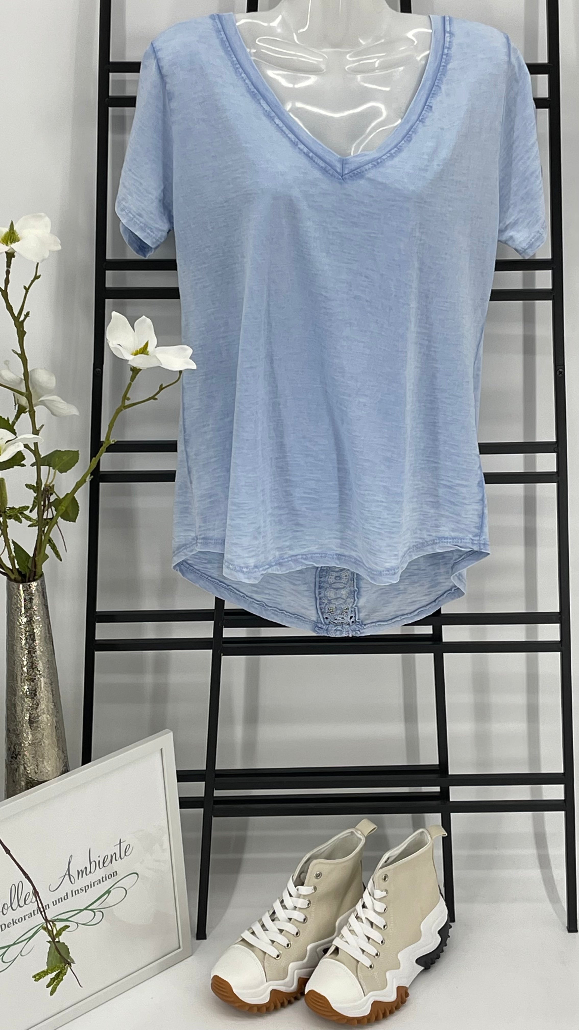 !!!!KEINE RETOURE MÖGLICH!!!! 
T - Shirt mit Rückenspitze Einheitsgrösse Gr. 36 - 40/42 in 3 Farben