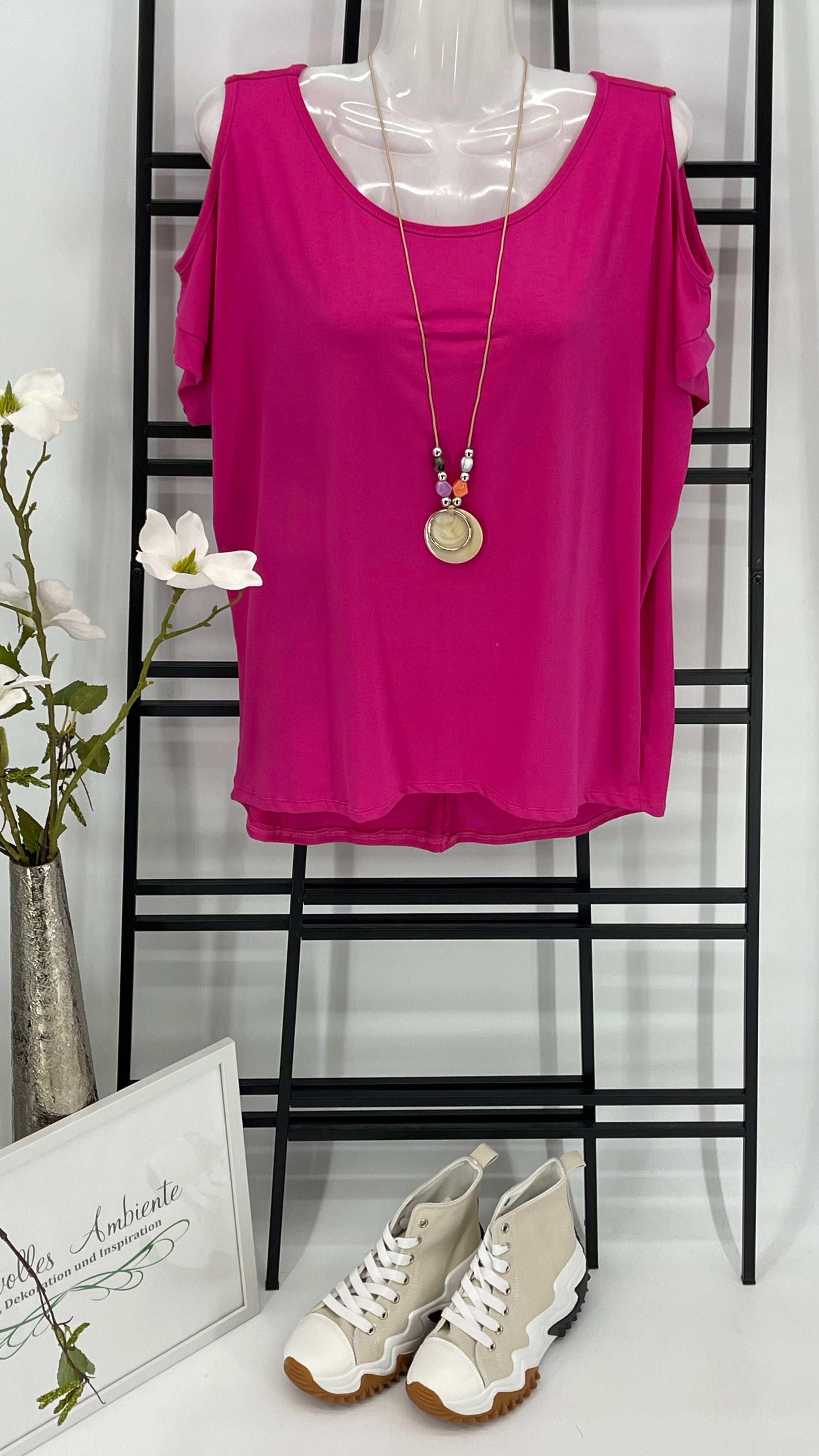 KEINE RETOURE MÖGLICH!!!! T - Shirt „Off Shoulder“ Einheitsgrösse Gr. 36 - 38/40 in 6 Farben