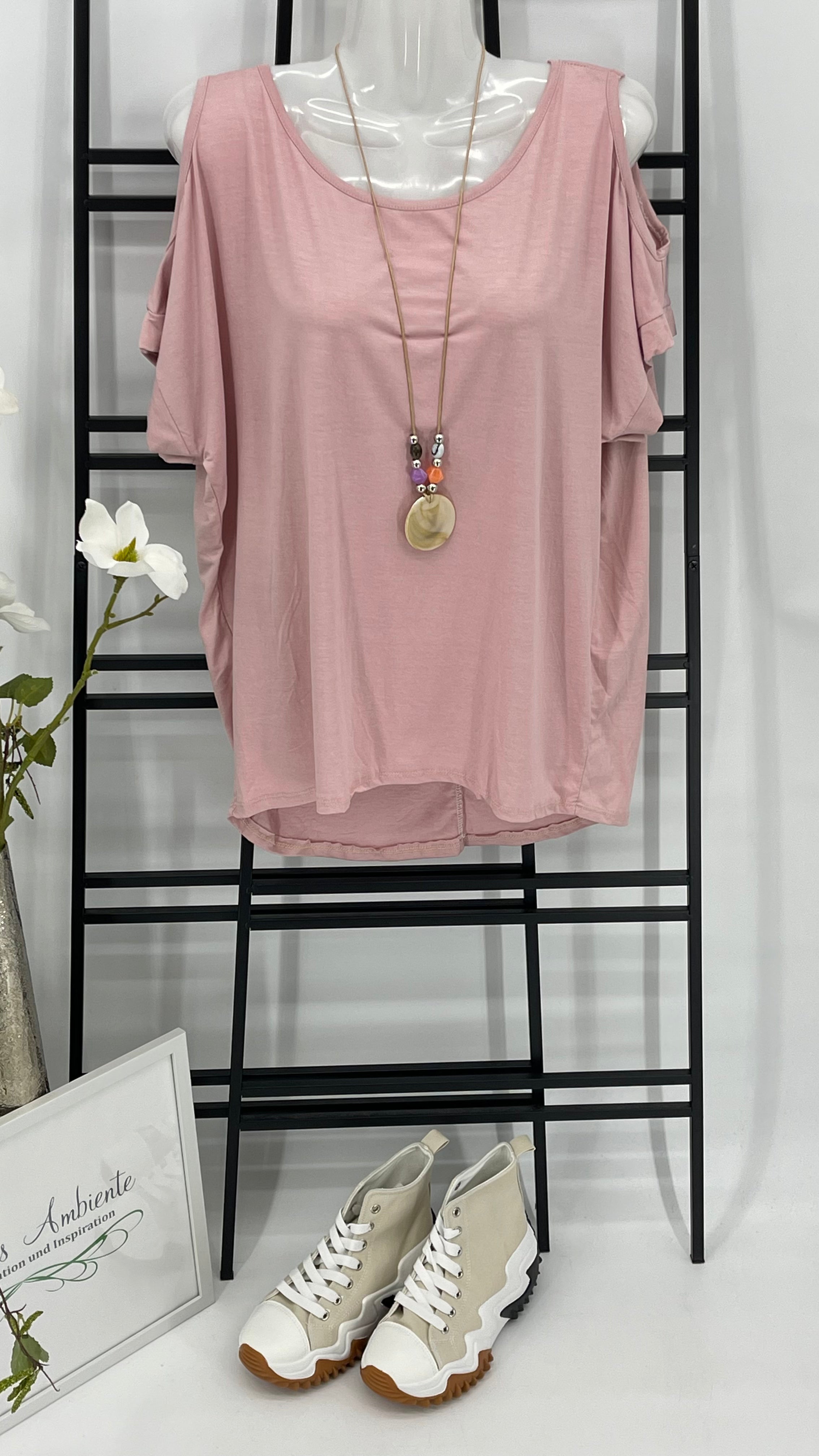 KEINE RETOURE MÖGLICH!!!! T - Shirt „Off Shoulder“ Einheitsgrösse Gr. 36 - 38/40 in 6 Farben