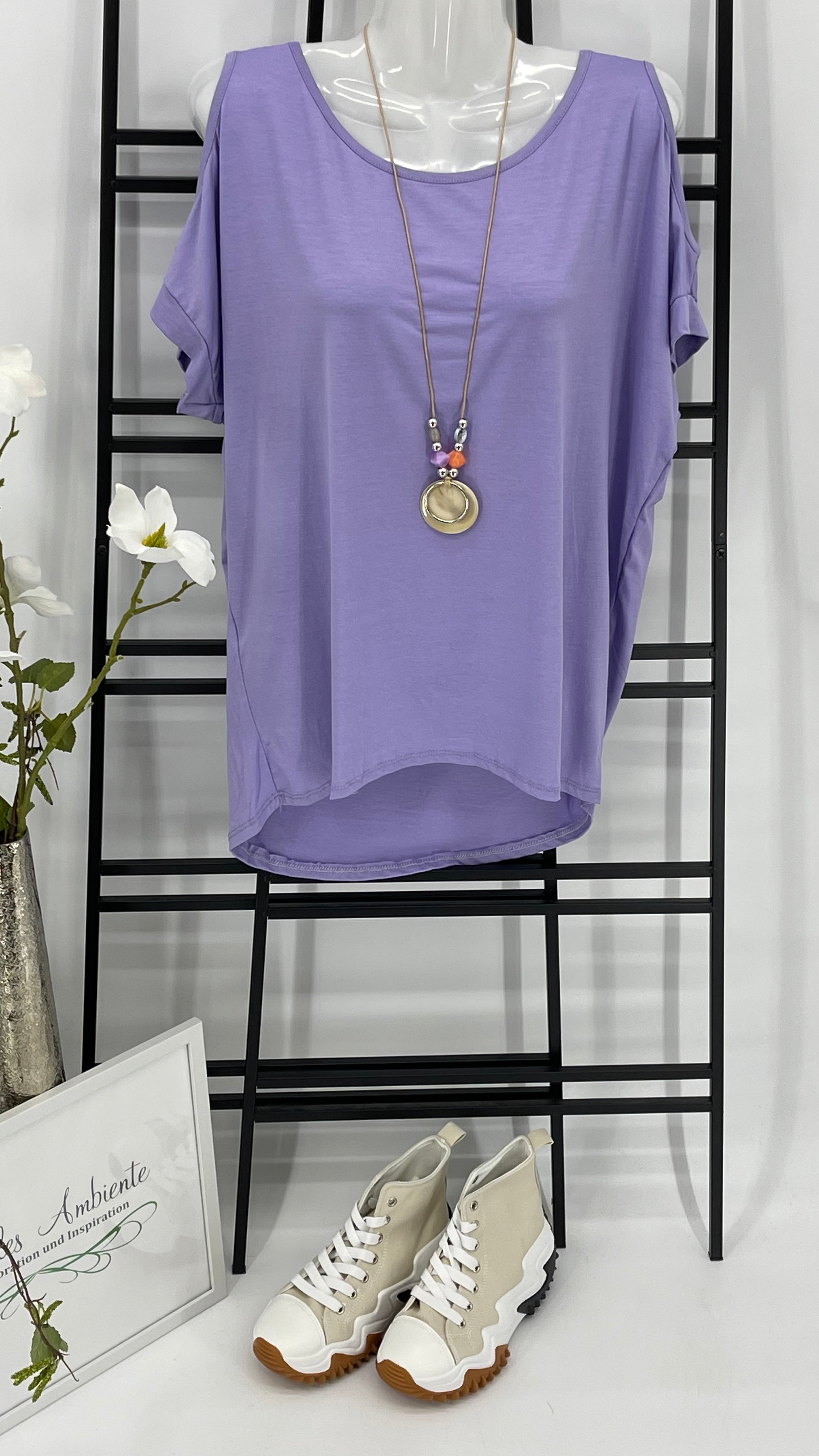 KEINE RETOURE MÖGLICH!!!! T - Shirt „Off Shoulder“ Einheitsgrösse Gr. 36 - 38/40 in 6 Farben